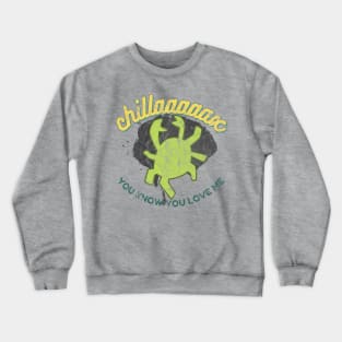 sonny green crab [distressed] Crewneck Sweatshirt